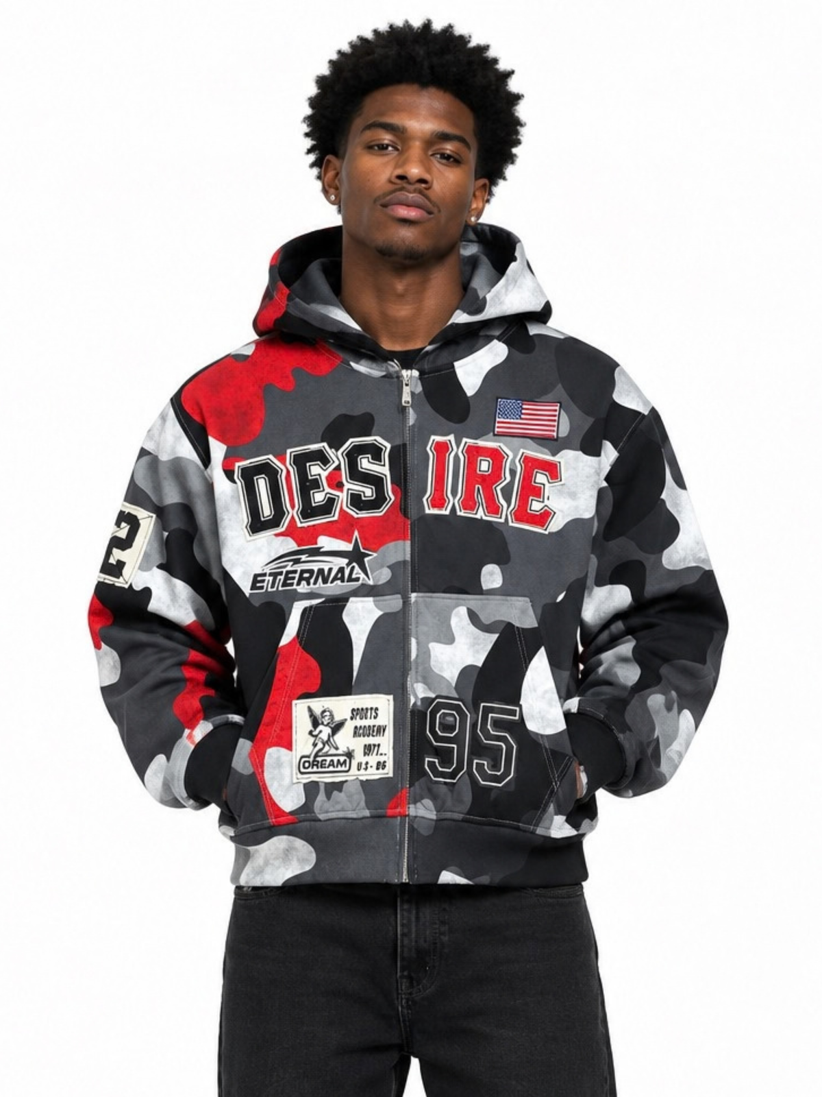 Mens Desire Eternal Zip Hoodie