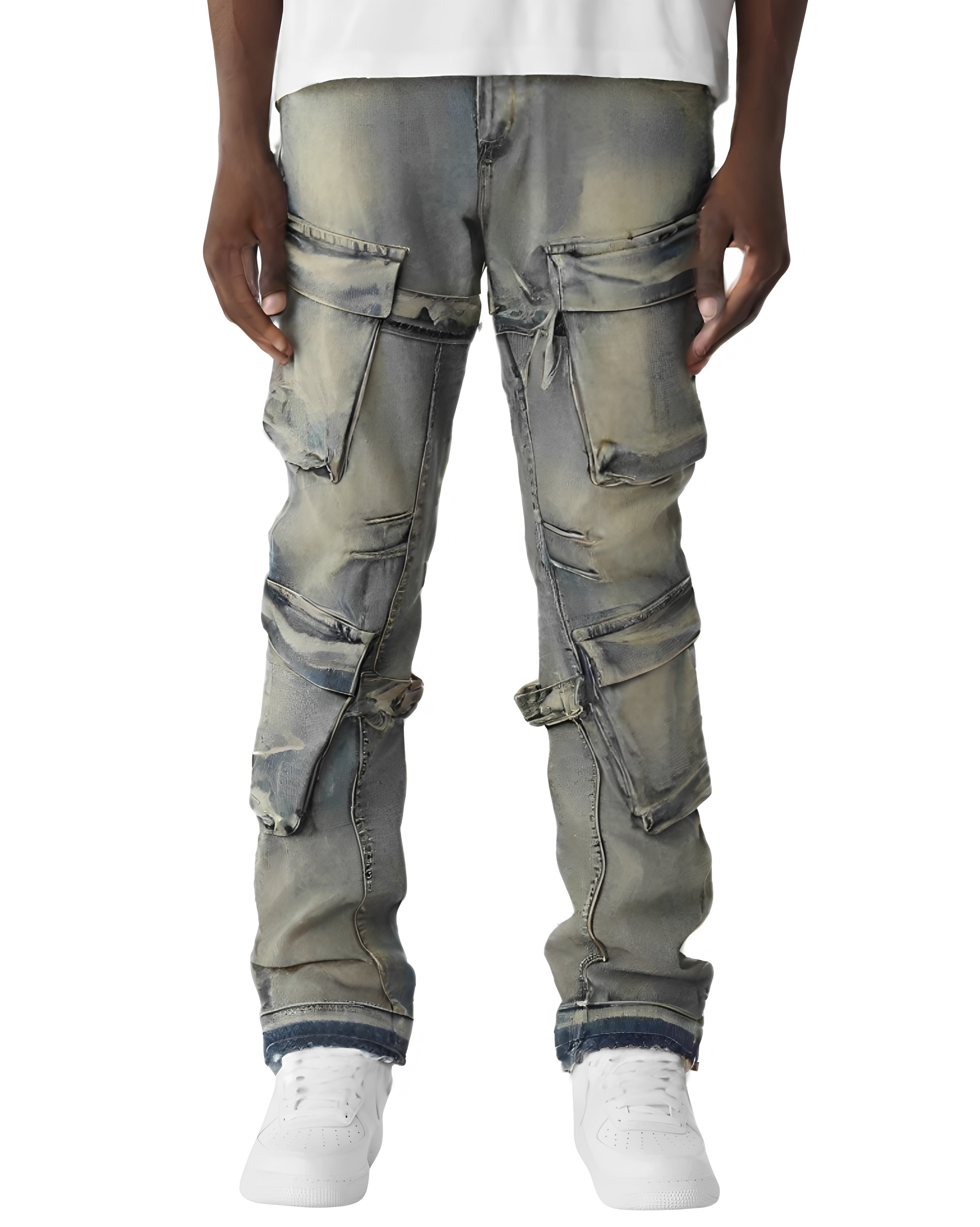 Mens Stacked Cargo Jean 8260